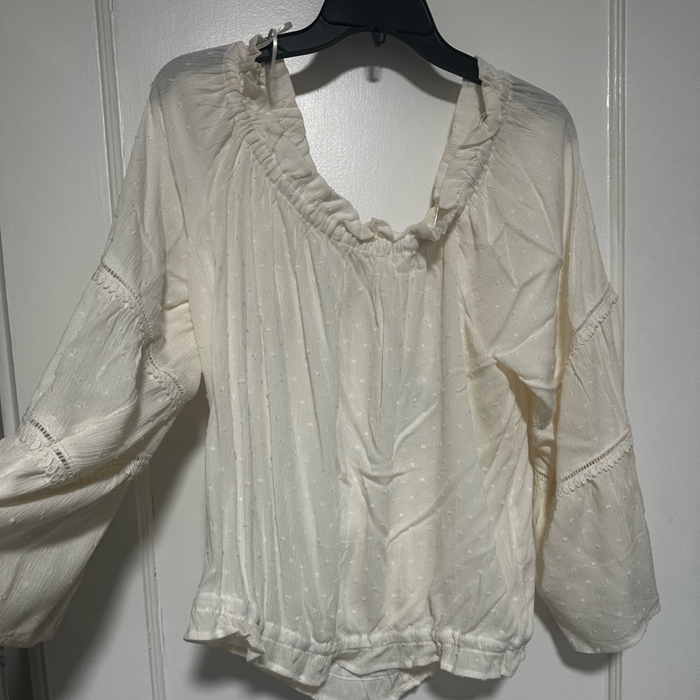 Maurices Ivory Dress - Small (off shoulder)